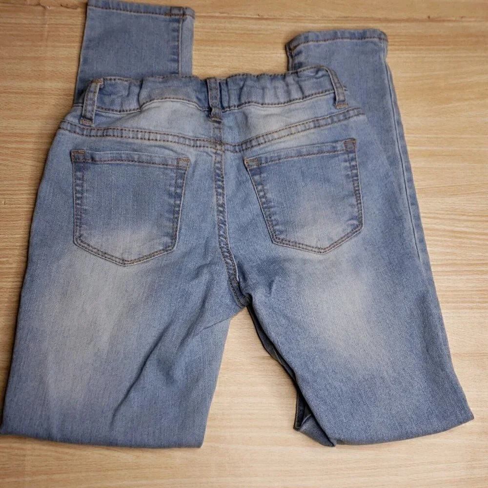Arizona Girls Light Wash Denim Jegging Adjustable Waist 10